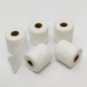 6 di accessori in miniatura per casa delle bambole fai da te in scala 1:12, rotoli di carta velina, bagno, WC, giocattoli per bambini, decorazioni per la casa delle bambole