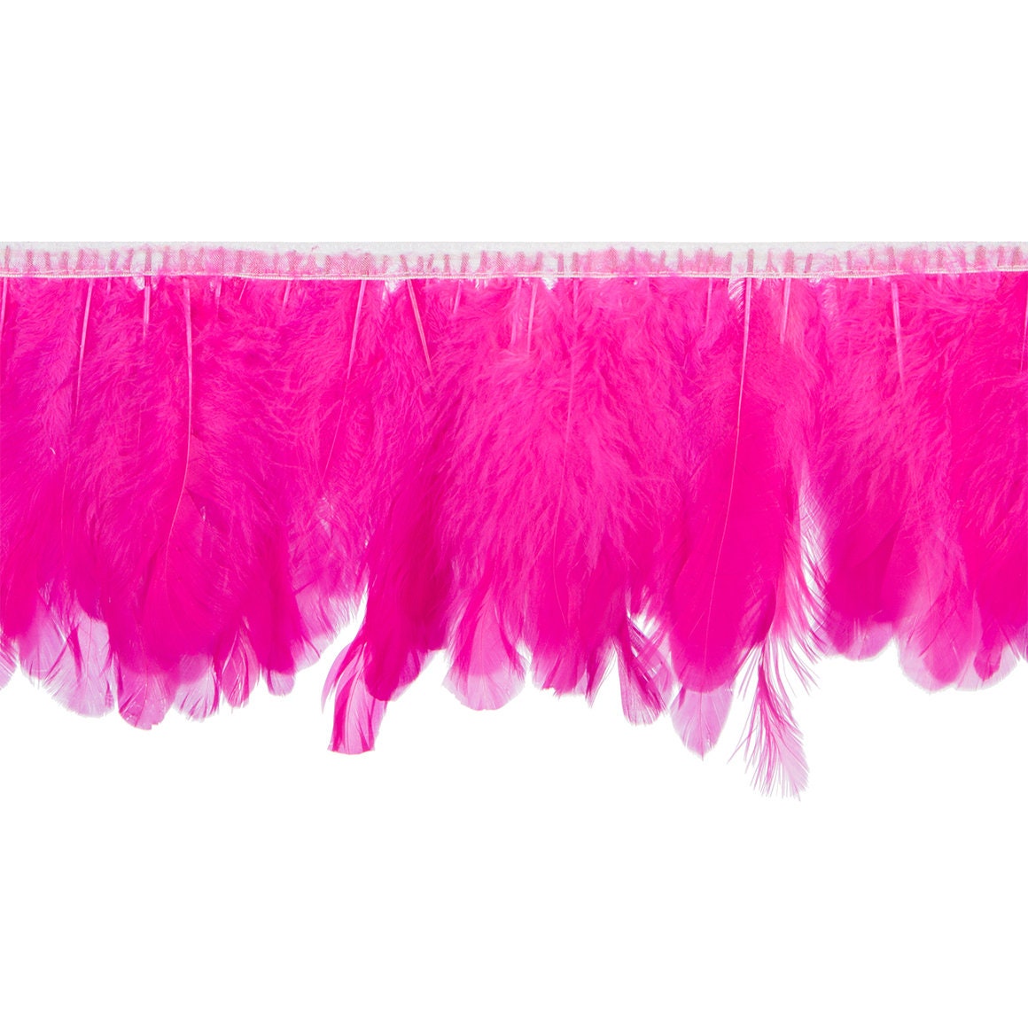 Plume de canard OIE fait à la main rose chaud frange garniture Plume OIE de canard OIE Plume fait à la main rose chaud frange garniture 534b81