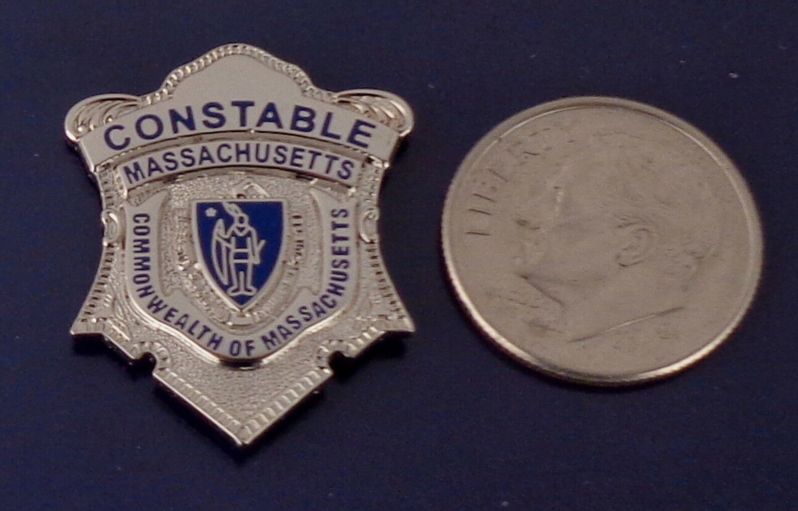 CONSTABLE Commonwealth of Massachusetts Silver Mini Badge Etsy