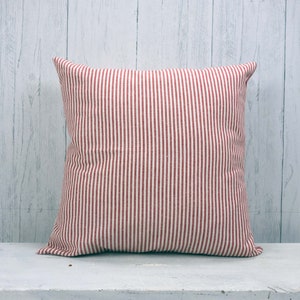 Organic body pillow covers. Ticking stripe throw pillow covers. Body pillow case. Farmhouse decor. Custom sizes. image 5