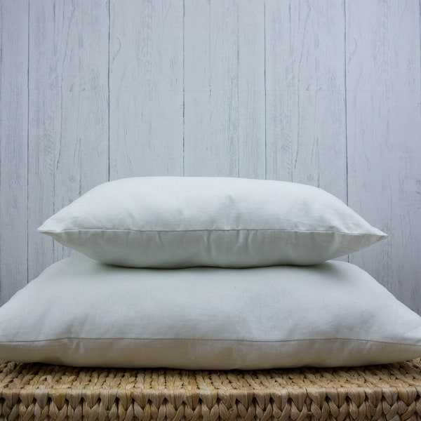 Organic Pillow Insert.  Premium Hypo-allergenic poly-fil.  Eco-friendly pillow inserts for decorative pillow covers.