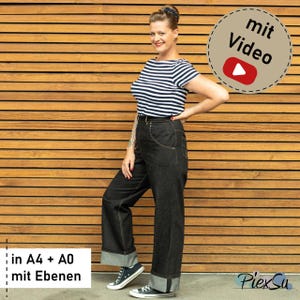 Sewing pattern Jeans Jean as PDF from PiexSu