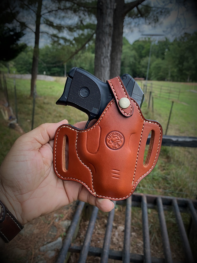 Ruger LCP 380 Leather Belt Slide Holster: Custom Made image 4