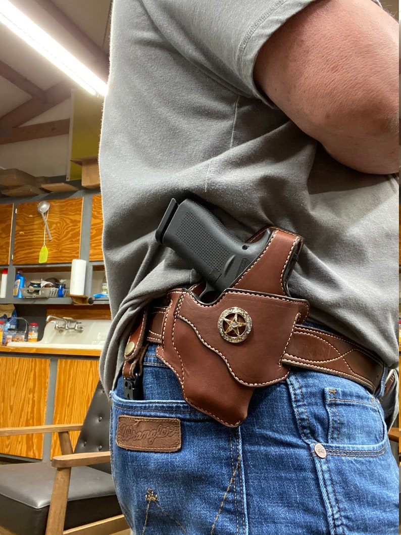 OWB Belt Slide Holster With Thumbbreak Etsy