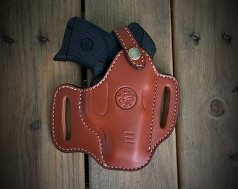 Ruger LCP 380 Leather Belt Slide Holster: Custom Made