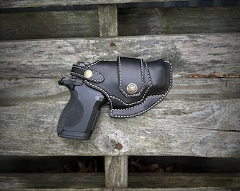 Handmade Leather Driving Holster, Custom Conceal Carry
