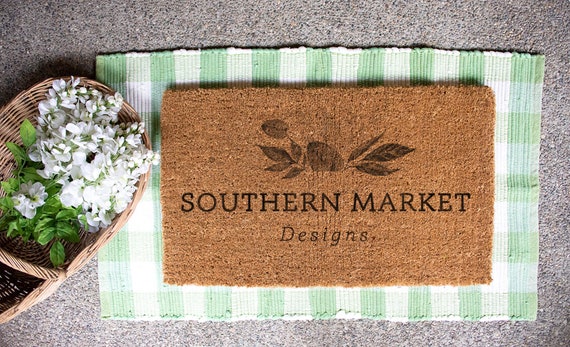 Spring Mat Mockup Doormat Mockup