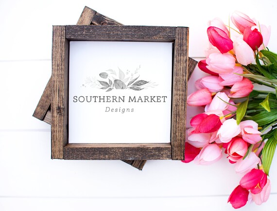 Real Wood 6x6 Sign Mock Up Wood Sign Real Wood 6x6 Sign Mock Up Wood Sign