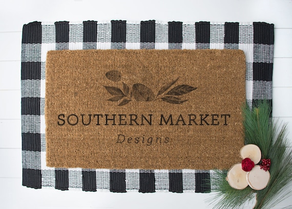 Doormat Mockup Christmas Mockup Rug