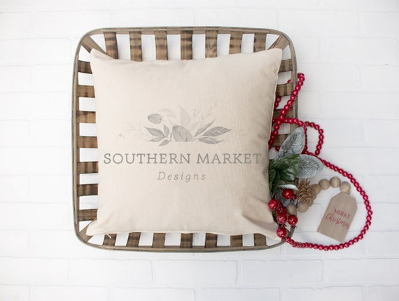 Christmas Mockup Pillow Mockup Holiday Mockup