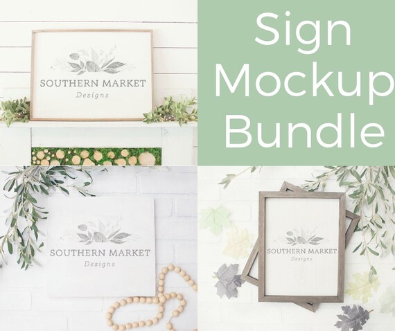 Mockup Bundle Sign Mockup Fall