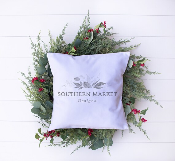 Christmas Mockup Pillow Mockup Throw Pillow Mockup
