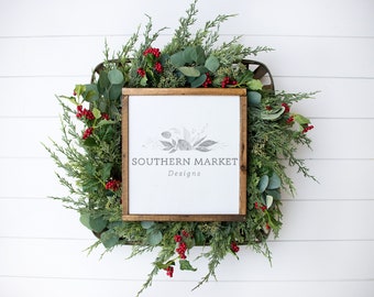 Christmas 12x12 Mockup Sign Mockup Wood Sign Mockup Etsy