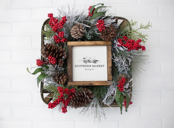 Christmas Mockup 6x6 Sign Mockup