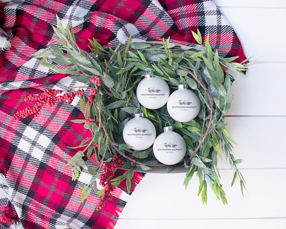Ornament Mockup Christmas Mockup White