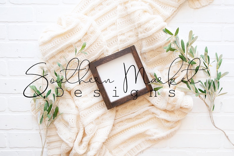 Wood Mock Up Wood Sign Tiered Tray Wood 6x6 Sign Easter Spring Mock Up Farmhouse Style  Mock Up Styled Product Stock Photography