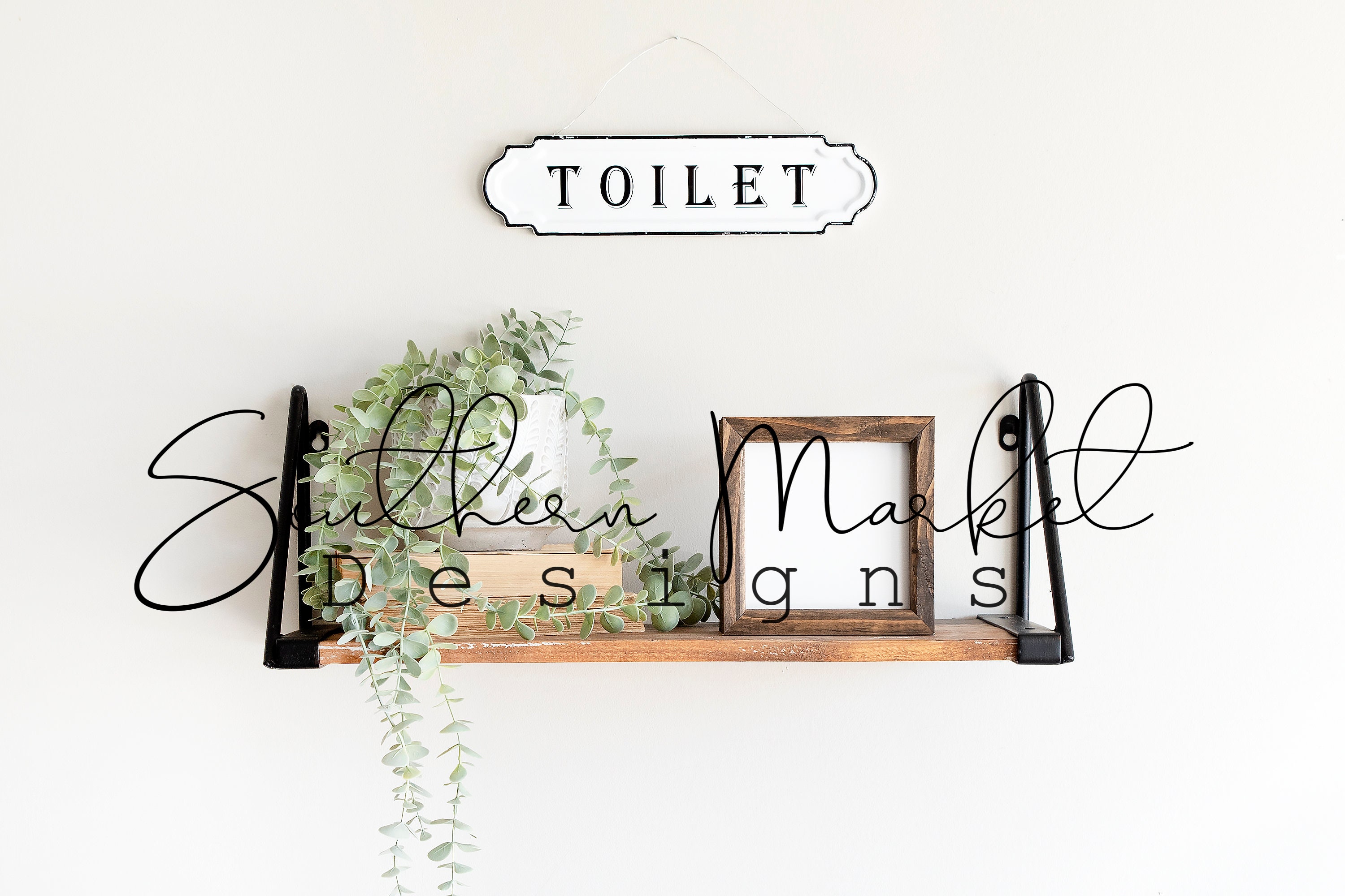 Download Mitered Corner Wood 6x6 Sign Mock Up Bathroom Mock Up | Etsy