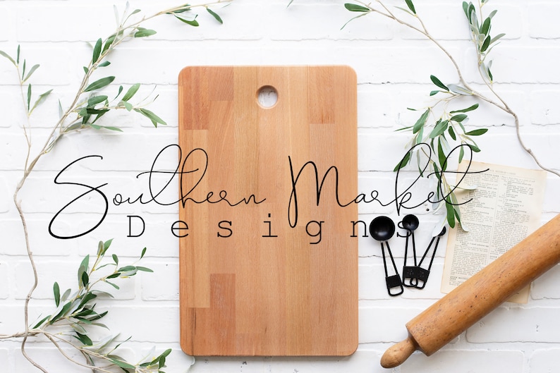 Ikea Bamboo Cutting Board Mock up Wood Round Flat Lay Tray Etsy