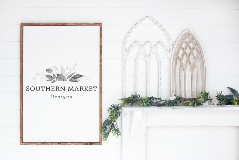 Download 24x36 Wood Framed Sign Mock Up Blank Wood Sign Wood Sign ...