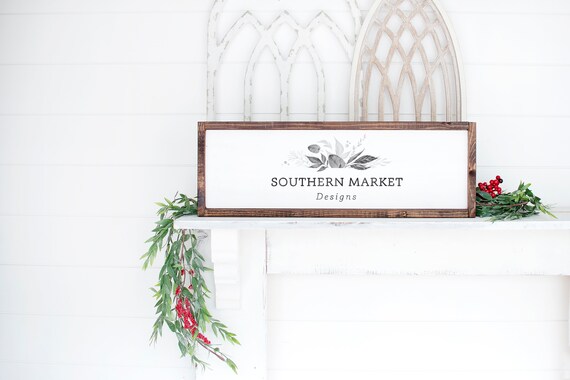 8x24 Christmas Mockup Sign Mockup Holiday Mockup Etsy