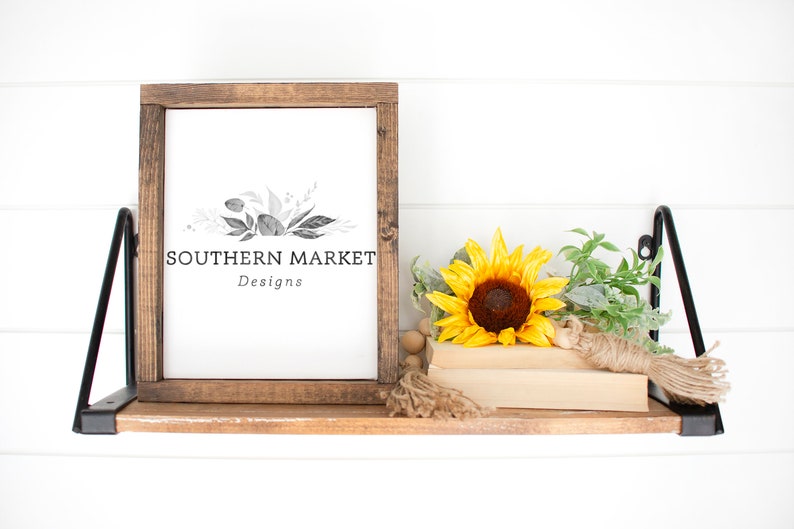 Fall 8x10 Sign MockUp Blank Mockup Wood Frame MockUp Etsy