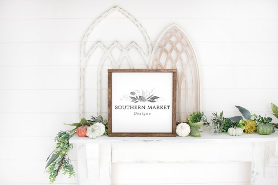 Fall Mockup 12x12 Sign Mockup Mockup Wood Sign Mockup Etsy