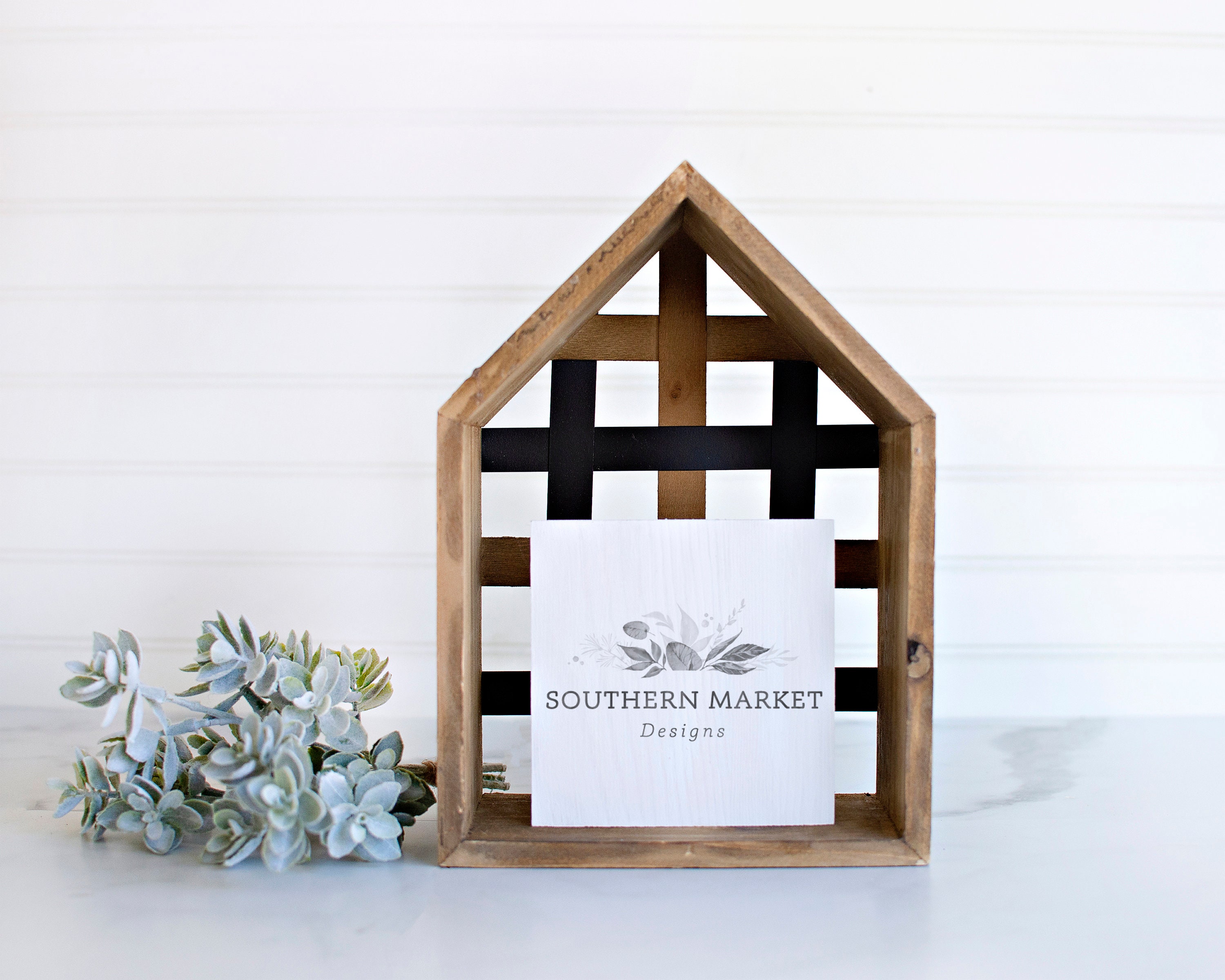 Wood Sign Tiered Tray Wood 6x6 Sign Mock Up White Wood Mock Up Styled Product Stock Photography Farmhouse Wood Sign Mock Up
