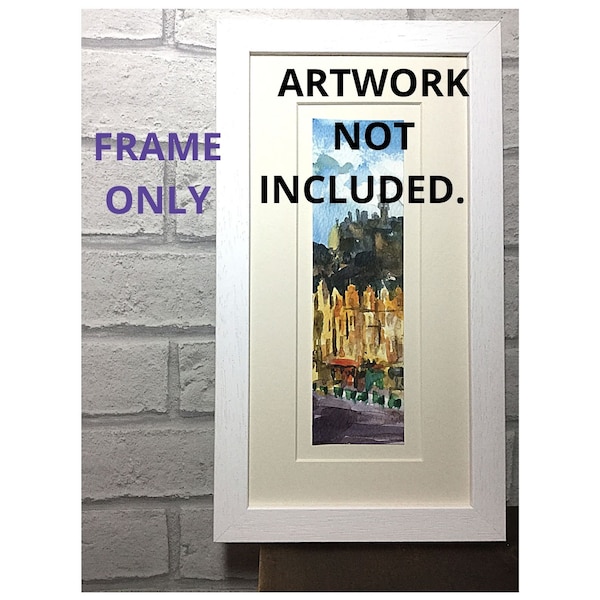 Frame for Slice of Scotland artworks, Slice of Scotland, SOS, Art of Scotland, narrow frame, long Frame, Karen van de Graaf, @krvandeg