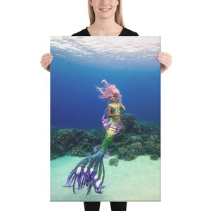 Canvas Print - Pink Mermaid