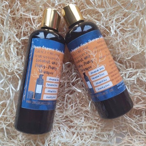 Organic Shampoo and Conditioner Coconut & Ylang-Ylang Hair 2 in 1 Shampoo Handmade - 300ML