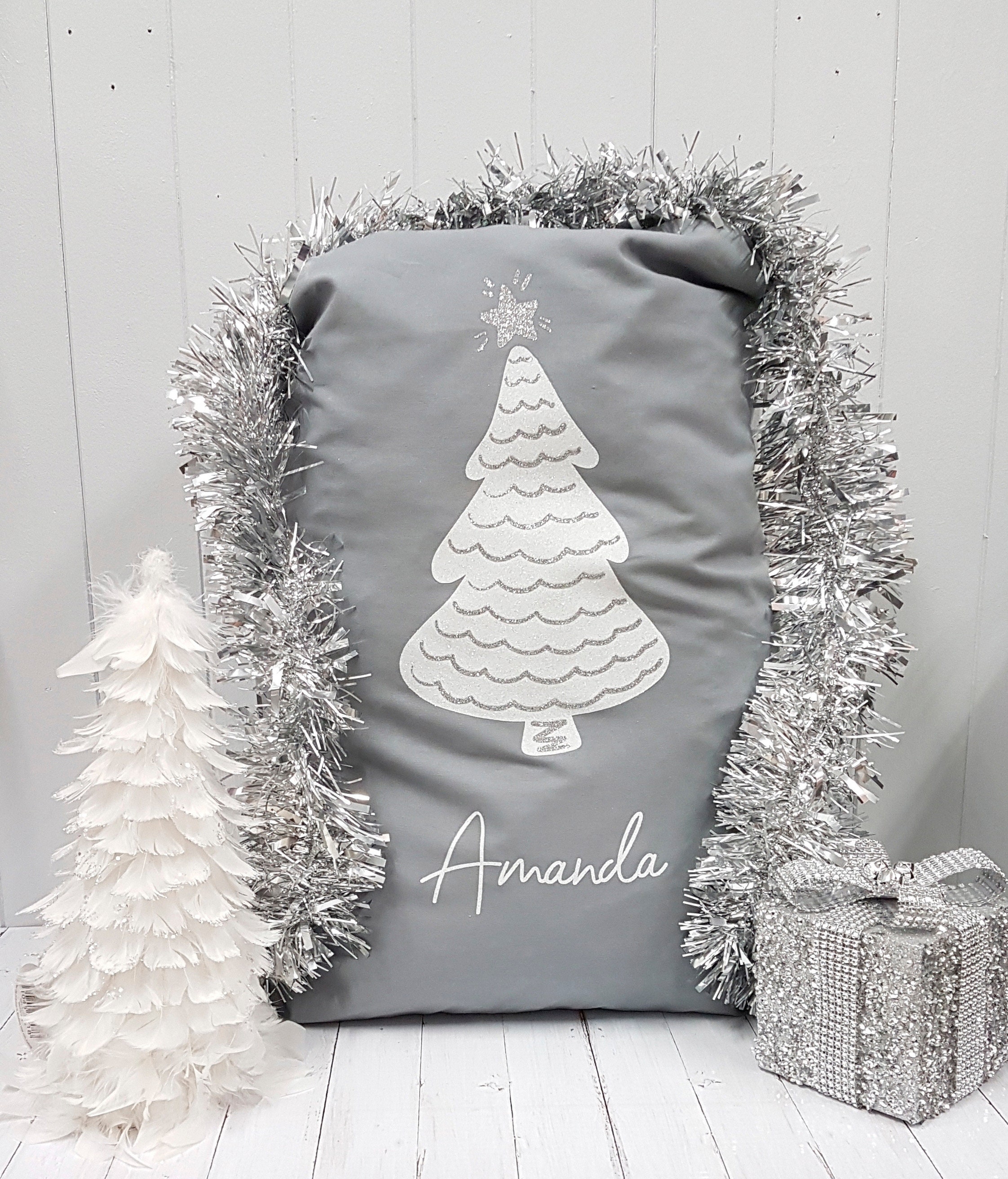 Personalised Santa Sack Custom Christmas Sack Christmas Tree - Etsy UK