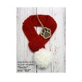 Christmas Dog Scarf with pompom - available in 4 colour schemes - Santa, Peppermint Candy Cane, Gingerbread and the Elf