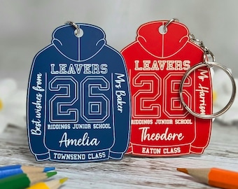 Year 6 School Leavers gifts | Teacher pupil gift | Primary Y6 P7 Class of 2026 | Year 11 hoodie keepsake bag charm | personalised thank you