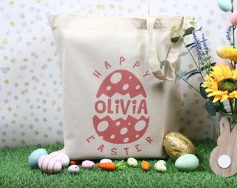 Personalised Easter Egg Hunt Bag, Easter Bunny bag -  a great Easter gift idea!