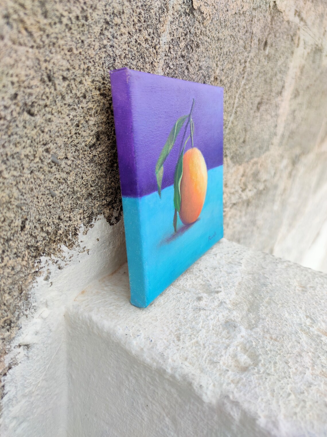 Orange Oil Painting Oil on Canvas Orange Fruit Painting Canvas Etsy