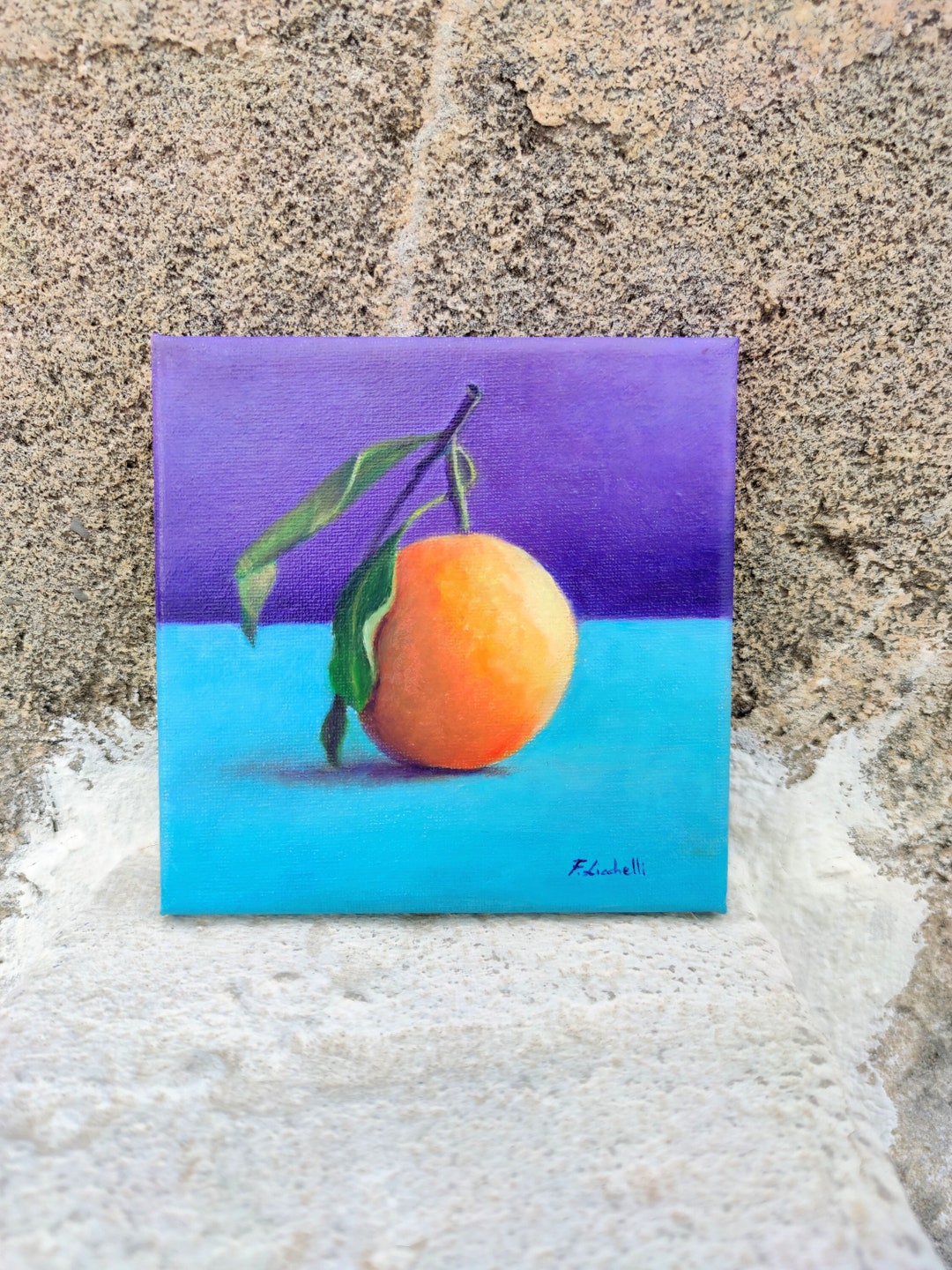Orange Oil Painting Oil on Canvas Orange Fruit Painting Canvas Etsy