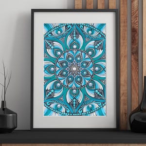 Mandala a pois, mandala dipinto a mano viola, mandala a pois, mandala originale, mandala a geometria sacra, mandala da parete, pittura mandala su carta nera