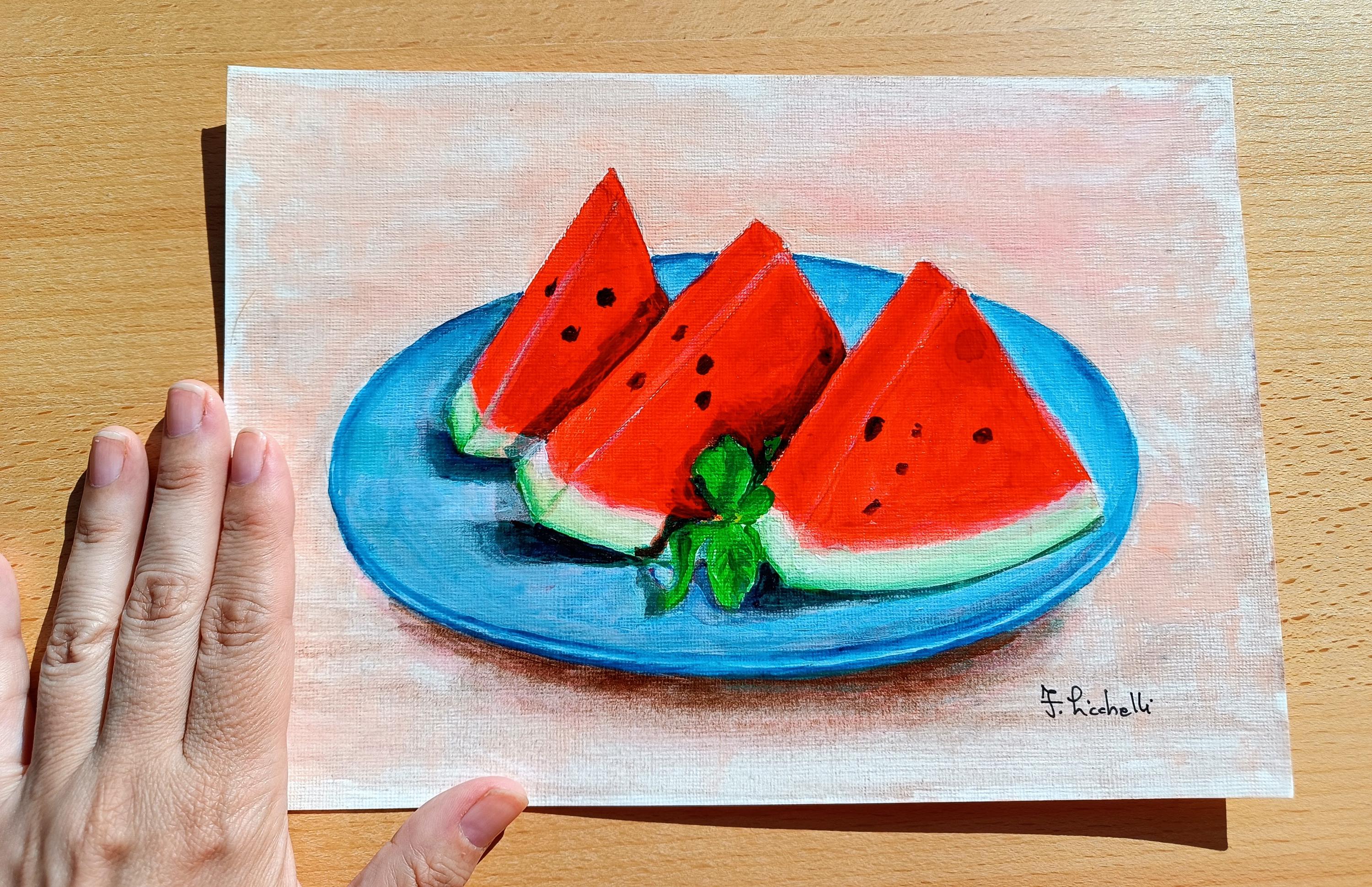 果物の静物 水彩画 額縁付き mqdefault.jpg