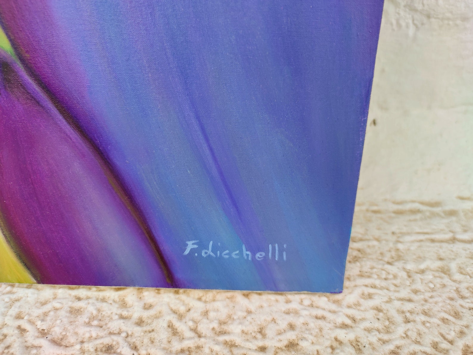 Saffron Oil Painting Canvas Oil Saffron Flowers Canvas Art Etsy