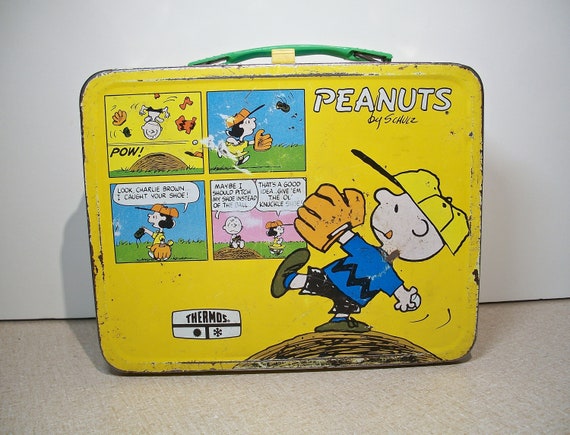 Peanuts Lunch Box! Charles Schulz, 1965, Snoopy, C