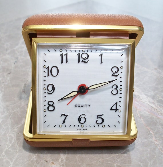 Wind Up Travel Alarm Clock Compact Folding Design Equity Wind Up Travel Alarm Clock Compact