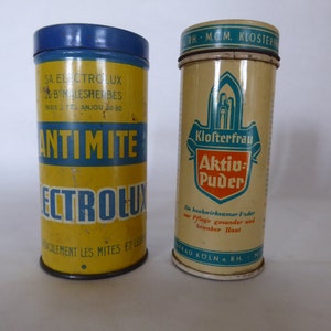 Pair of French and German Antimite Product Tins 1219004-860  No free shipping to USA