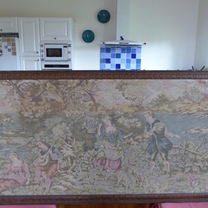 Vintage French Woven Tapestry Featuring Courting Couples and Rustic Scenes 0321020-1682  No free shipping to USA