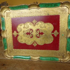 Italian Style Florentine Tray, Plastic Tray, Kitchenalia, 0917012-259  No free shipping to USA