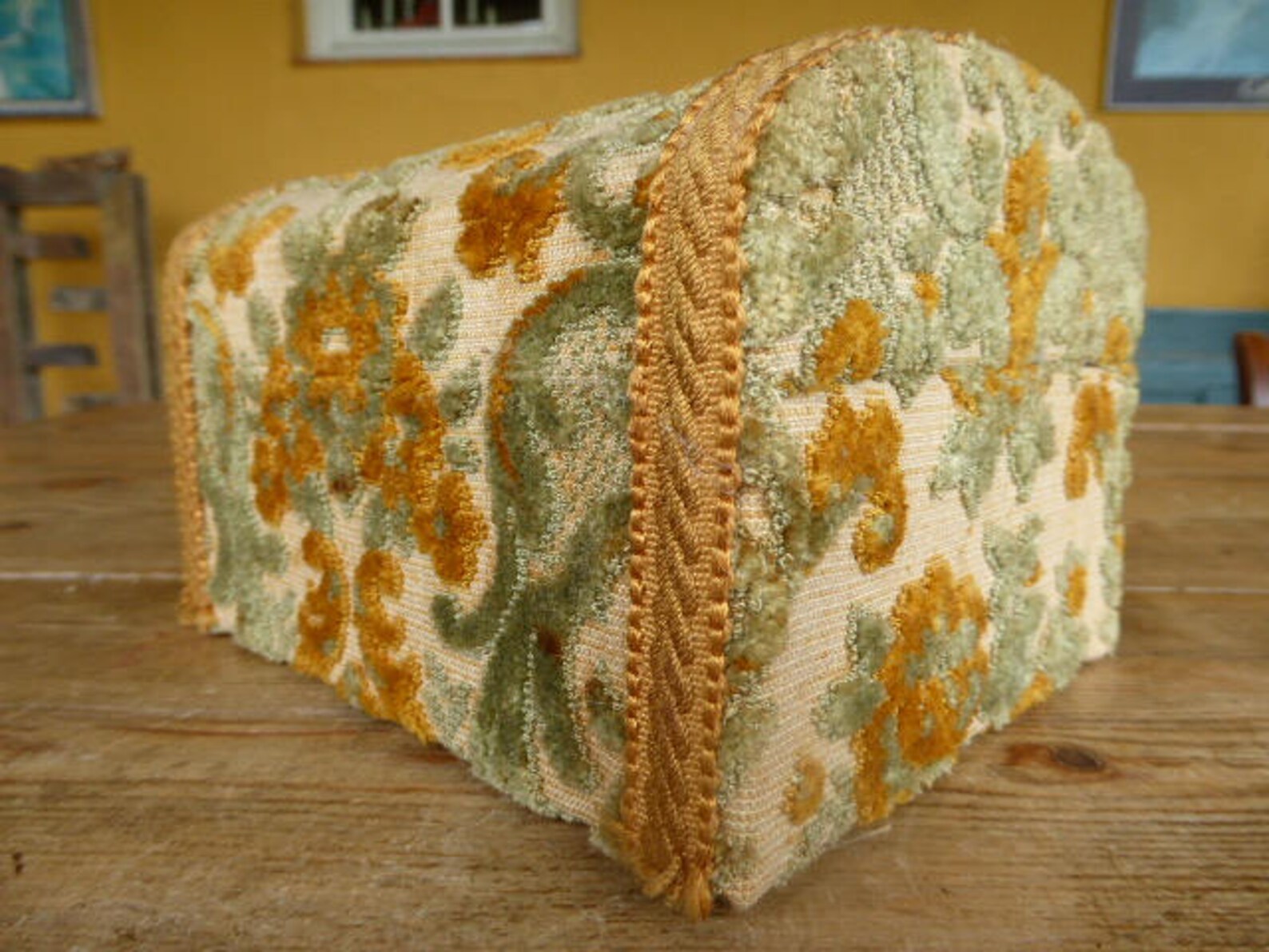 Carpet Covered Storage Box Craft Storage Vintage French Etsy