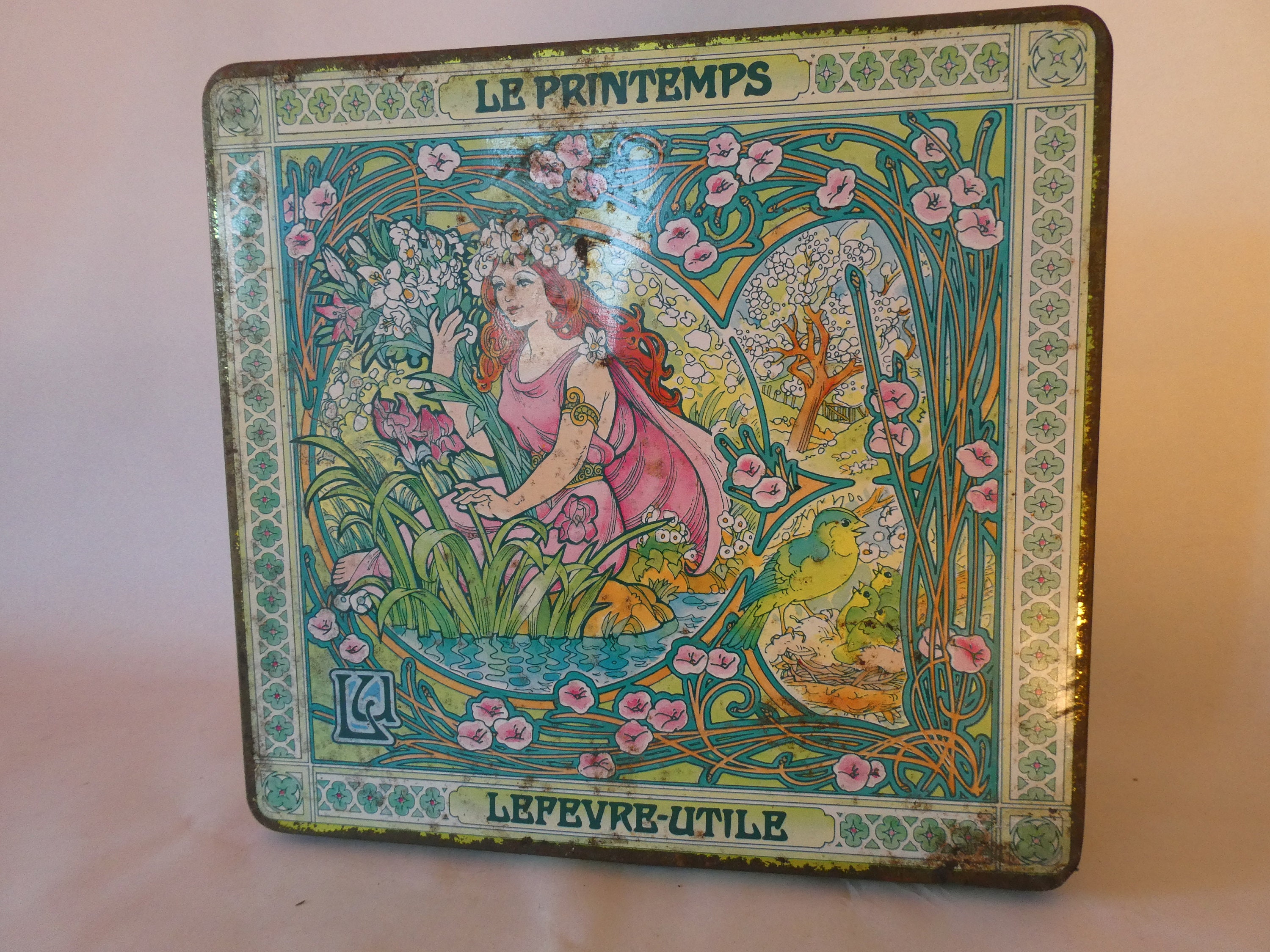 Millésime Lu Lefevre Utile Biscuit Rectangulaire Étain Le Printemps 0122016-2139