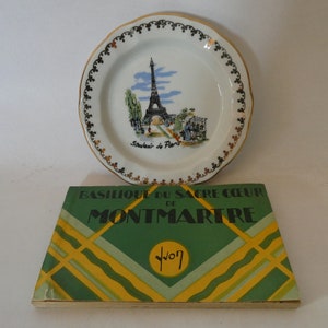Souvenirs de Paris : un plateau à épingles et un carnet de cartes postales de Montmartre 0224004-2779