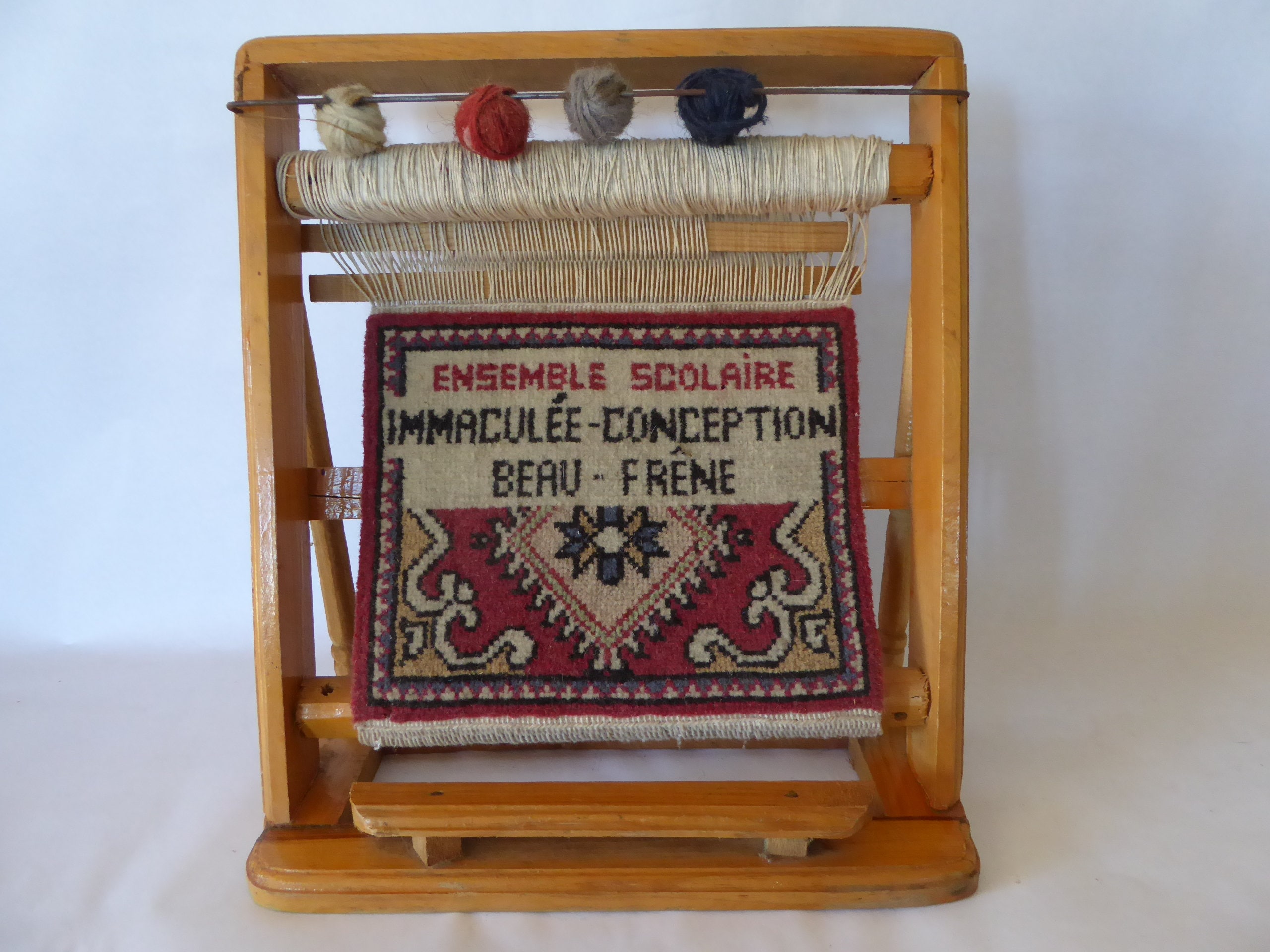 Vintage Français Apprentice Work de L'ensemble Scolaire Immaculée Conception Beau-Frère à Pau 052101