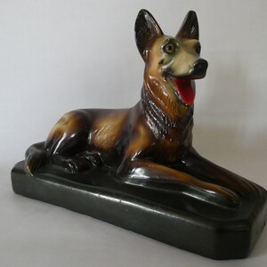Antique French Plaster Model of an Alsation German Shepherd Dog 0322024 ...