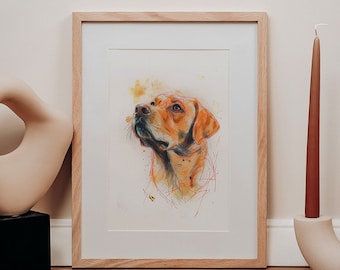 Fox Red Labrador Kunstdruck - Perfekt für Hundeliebhaber und Home Decor
